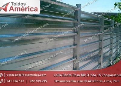 Vallas, Rejas y Cercas Metalicas en Lima Toldos America
